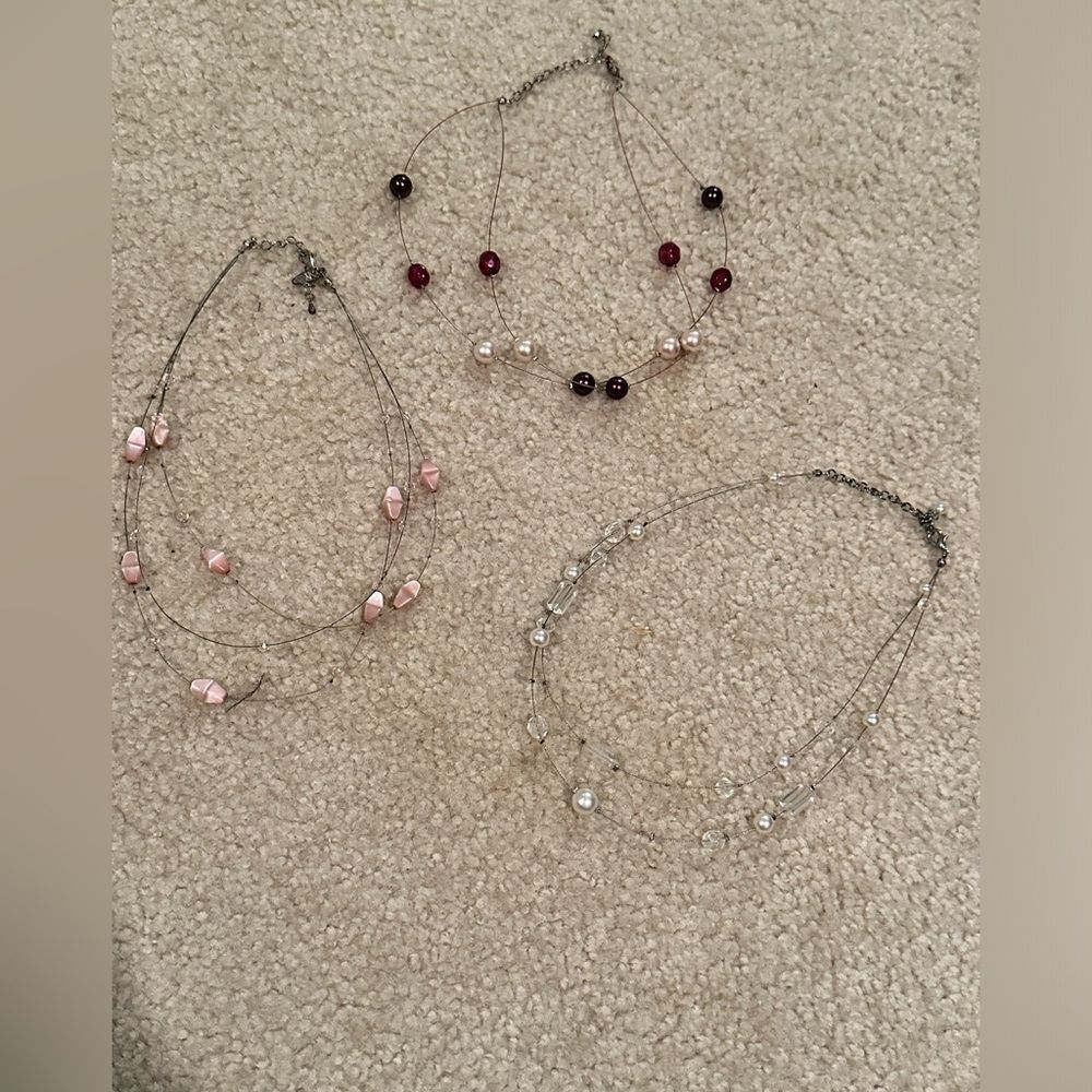 3 New York and company necklaces